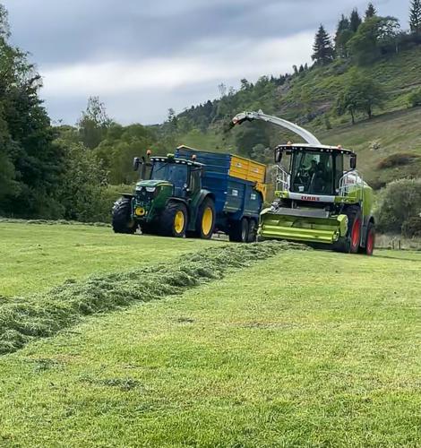 tractor and combine harvester bought with future farming investment scheme scotland